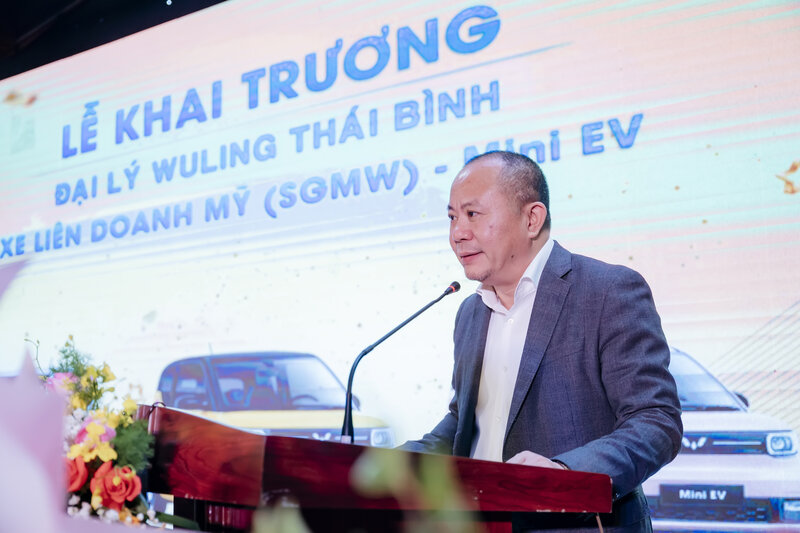 Ông Bùi Quốc Công - Phó Tổng Giám đốc TMT Motors phát biểu tại lễ khai trương