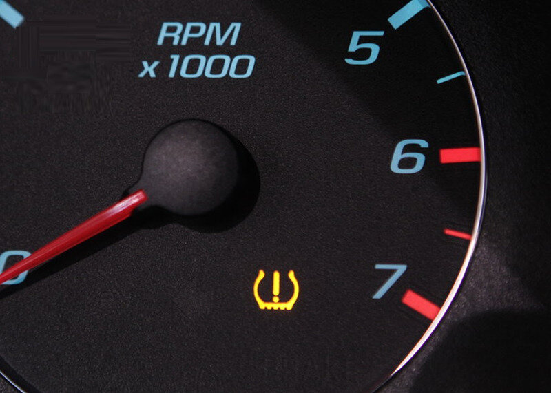 The indicator light turns on and off when the pressure in the tire is unstable