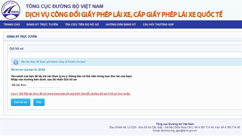 Website Tổng cục Đường bộ hỗ trợ việc đổi bằng lái xe ô tô hết hạn nhanh chóng, dễ dàng