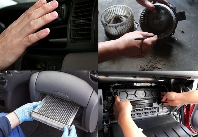 Quạt gió quá bẩn sẽ khiến điều hoà có mùi khét