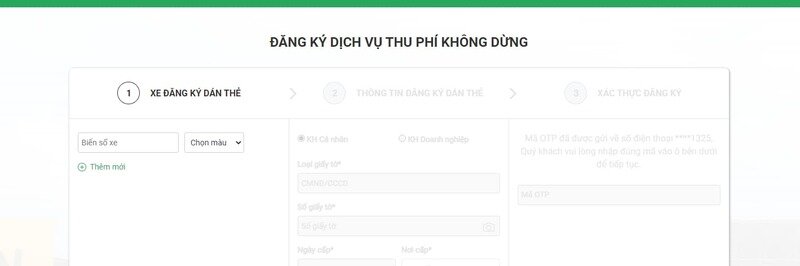 Bạn có thể truy cập website chính thức của VETC là https://vetc.com.vn/ để đăng ký dịch vụ thu phí không dừng