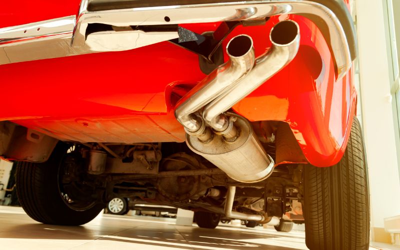 Hình ảnh thể hiện bộ phận giảm thanh ô tô