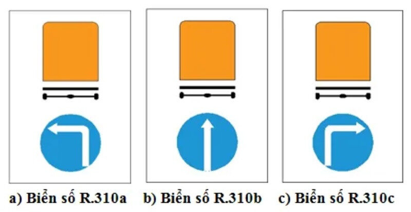 Biển báo thông báo rằng các phương tiện chở hàng nguy hiểm 