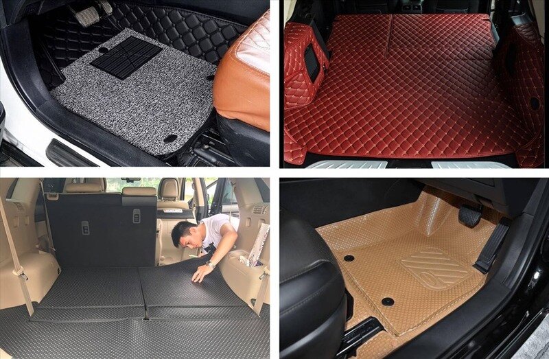 There are many types of materials used to make car floor mats