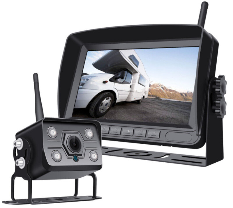 The reverse camera integrates wireless Wifi allowing connection to phones and computers