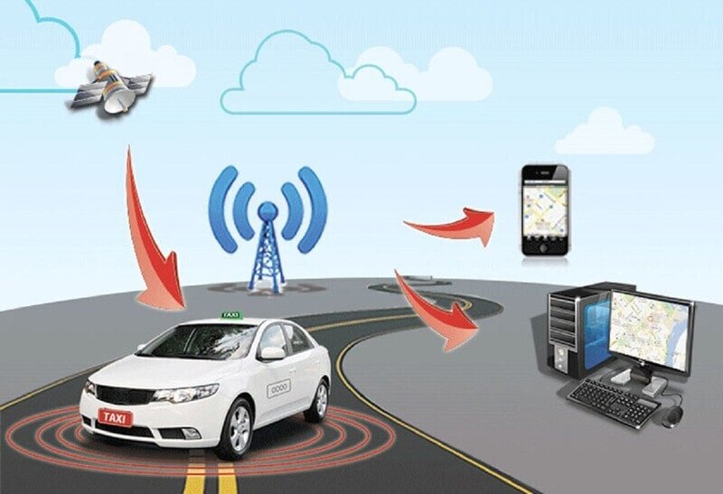 Hệ thống định vị GPS trên ô tô giúp xác định vị trí và trạng thái hoạt động từ xa