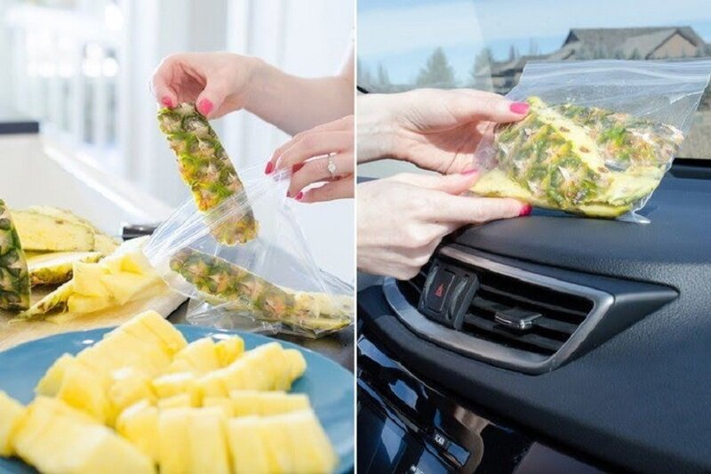 Pineapple is an effective way to deodorize new cars