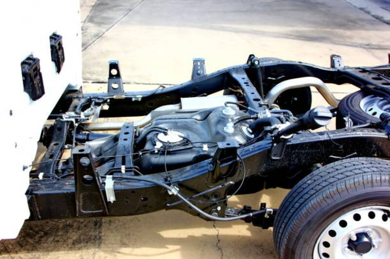 Khung xe dạng xương sống không phù hợp với các xe tải trọng lớn 