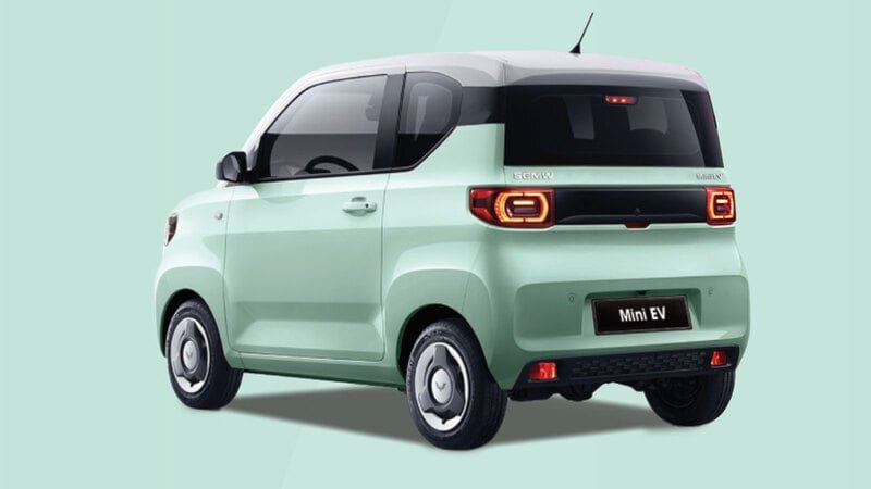  Wuling Mini EV LV 1 với thiết kế màu xanh lưu ly nổi bật