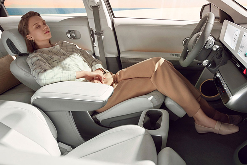 Electric cars have spacious and comfortable interior space