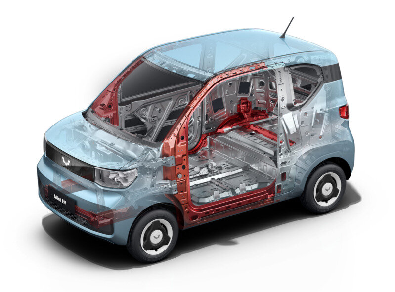 Wuling Mini EV LV1 sở hữu động cơ vận hành mạnh mẽ