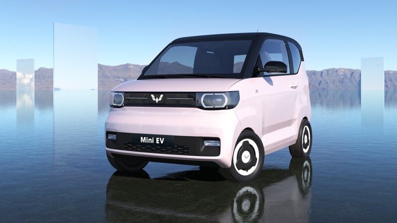 Dòng ô tô điện Wuling Mini EV LV 2 màu hồng được nhiều chủ xe tuổi Giáp Tuất săn đón