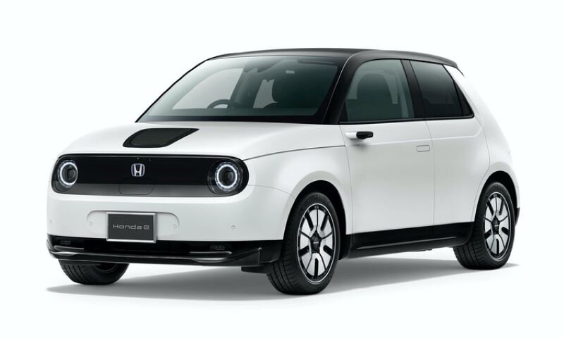 Honda E electric car model with compact, modern design